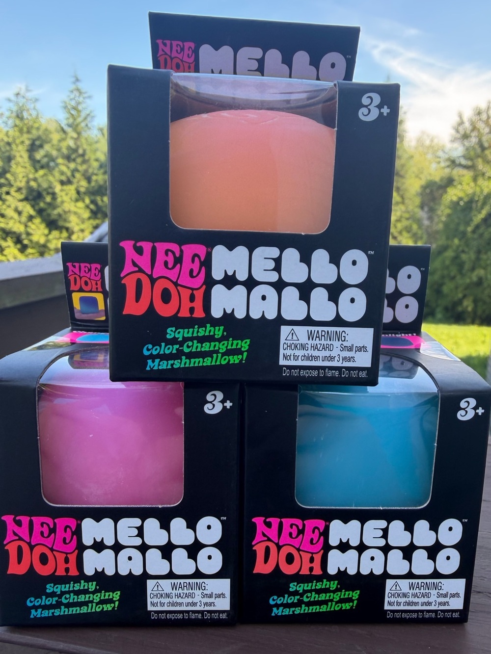 NeeDoh Color-Changing Marshmallow Squishy - Set of 3